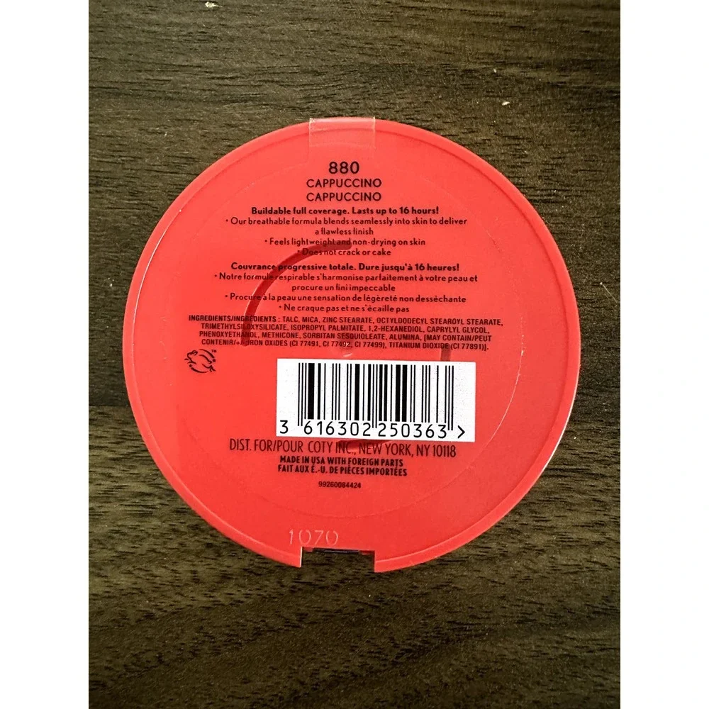 COVERGIRL Outlast Extreme Wear Pressed Powder, 880 Cappuccino, 0.38 oz